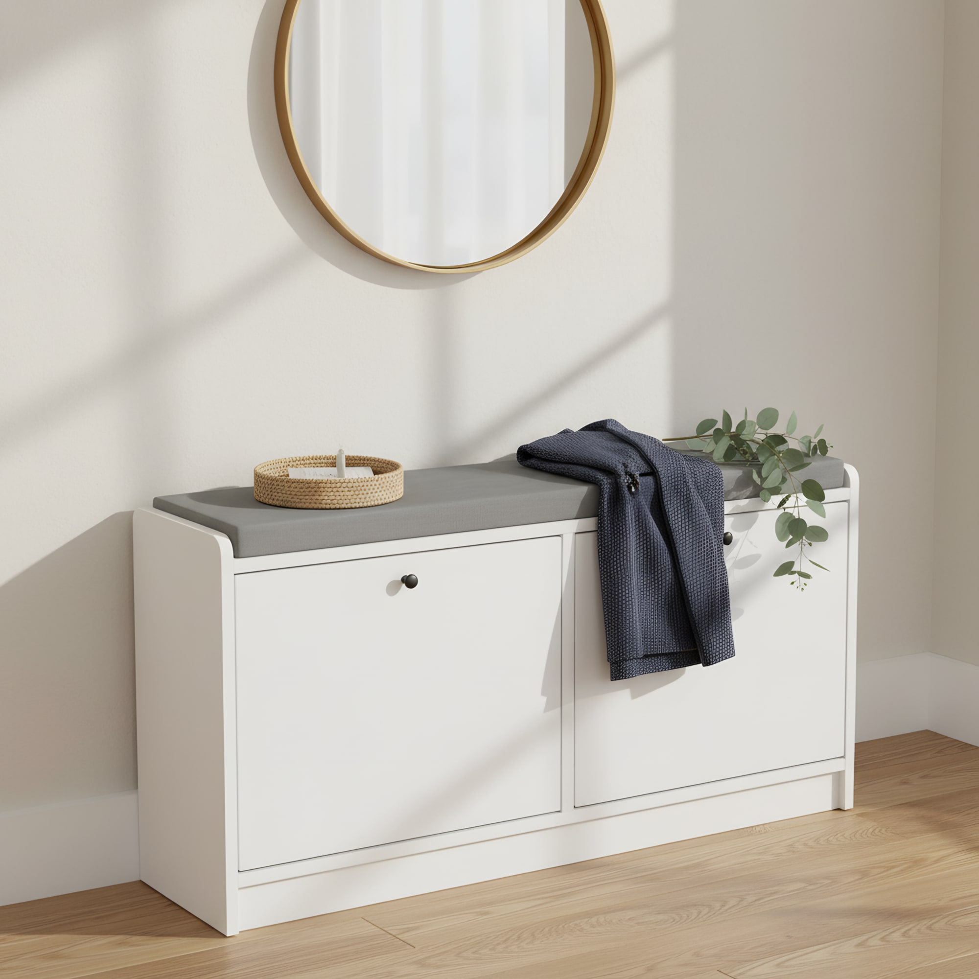 Entryway Shoe Storage Bench